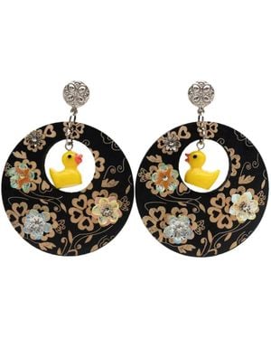 Amir Slama Charm-Appliqué Drop Earrings - Blue