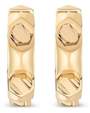 Philipp Plein Screw-Detail Huggie Earrings - Metallic