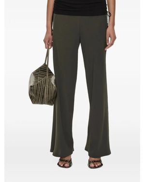 Christopher Esber Bias-Cut Crepe Wide-Leg Trousers - Green