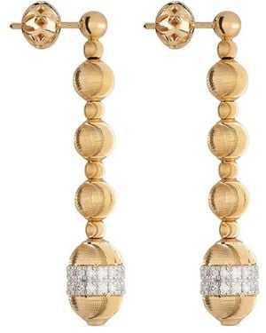 Officina Bernardi 18Kt Empire Diamond Earrings - Metallic