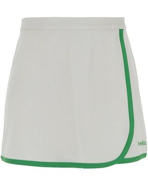 Sporty & Rich Logo-Embroidered Mini Skirt - Green