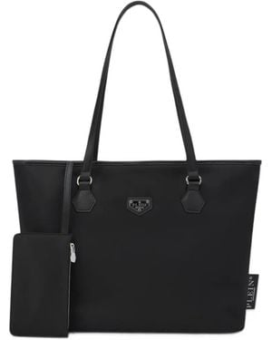 Philipp Plein Shopper Mit Logo-Schild - Schwarz