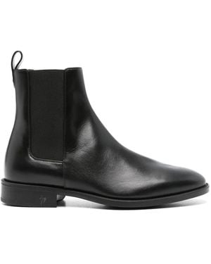 Giuseppe Zanotti Ryim Leather Chelsea Boots - Black