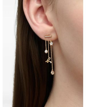 agnès b. Star Charm Earrings - Black