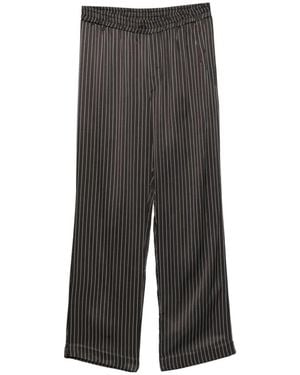 Ernest W. Baker Striped Trousers - Grey
