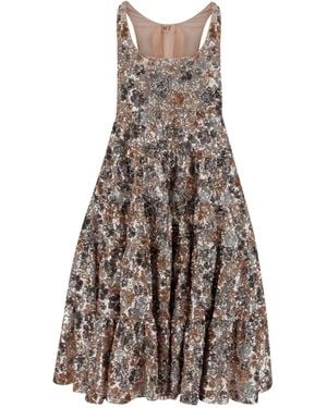 N°21 Sequinned Midi Dress - Grey