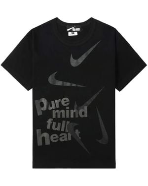 COMME DES GARÇON BLACK X Nike Graphic-Print T-Shirt - Black