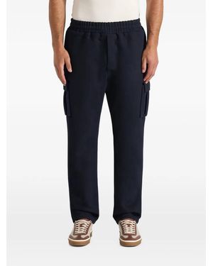 Manière De Voir Twill Cargo Regular Fit Trousers - Blue