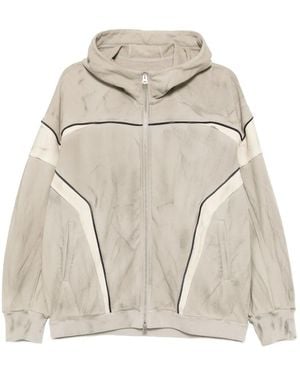 CROQUIS Dirty-Wash Designed Hoodie - Natural