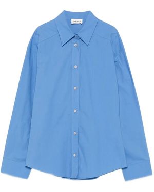 P.A.R.O.S.H. Button-Down Cotton Shirt - Blue