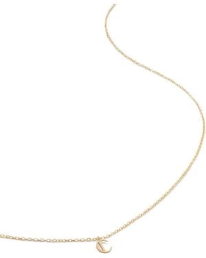 Monica Vinader Collier Initial C En 14Ct - Natural