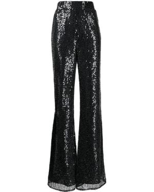 ANOUKI Pantalon Orné De Sequins À Taille Haute - Noir