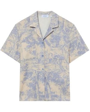 Off-White c/o Virgil Abloh City Nature Graphic-Print Pyjama Shirt - Grey