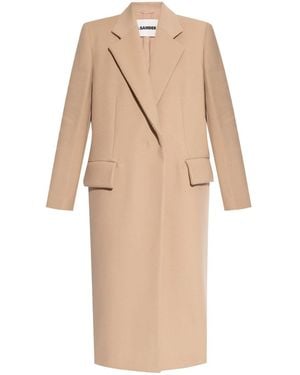 Jil Sander Wool Coat - Natural