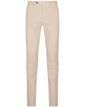 PT Torino Slim-Fit Tailored Trousers - Natural