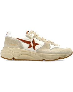 Golden Goose Star-Motif Running Sneaker - Natural