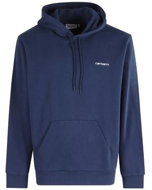 Carhartt ロゴ スウェットパーカー - ブルー