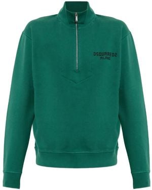 DSquared² Sweatshirt With Logo - Green