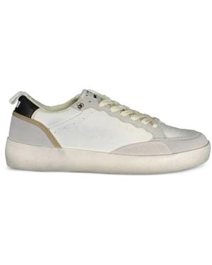Gas Perforated Paneled Sneakers - White