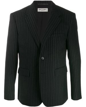 Saint Laurent 505326y127w1070 Wool Blazer - Black