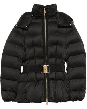 Elisabetta Franchi Short Down Jacket - Black