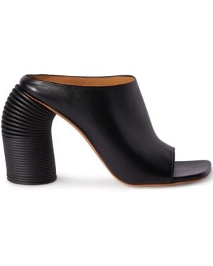 Off-White c/o Virgil Abloh Open-Toe Leather Sandals - Black