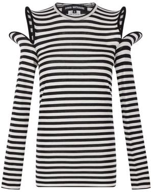 Junya Watanabe Cut-Shoulder T-Shirt - Black