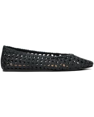 Manebí Woven Ballet Flats - Black