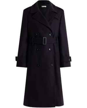 Bally Double-Breasted Trench Coat - Black