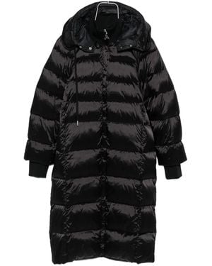 Patrizia Pepe Hooded Puffer Coat - Black