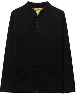 Shanghai Tang Cárdigan Con Cierre De Rana - Negro