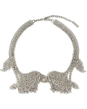 Ermanno Scervino フローラル ネックレス - ホワイト