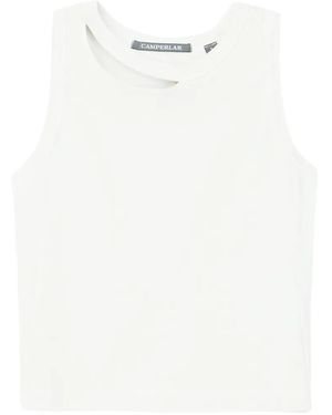 CAMPERLAB Débardeur Côtelé À Découpe - White
