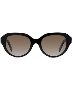 Givenchy Geometric-Frame Logo-Detail Sunglasses - Black