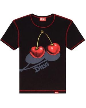 DIESEL Sv-T-Ele-Cher T-Shirt - Black