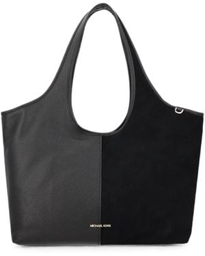 MICHAEL Michael Kors Large Henly Leather Tote Bag - Black