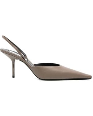 Victoria Beckham Pointed-Toe Slingback Pumps - White