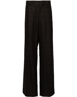 Junya Watanabe Check Trousers - Black