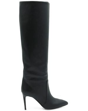 Paris Texas Pointed-Toe Knee-High Boots - Black