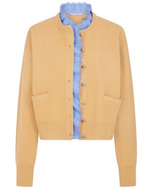 Rabanne Cardigan À Manches Longues - White