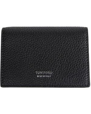Tom Ford Accessori Business Card Holder Soft Grain Leather - Black
