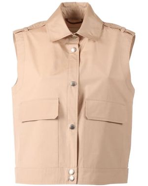 Peserico Buttoned Vest - Natural