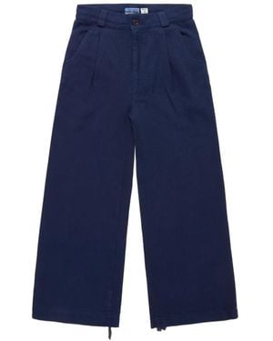 Blue Blue Japan Sashiko Tucked Pants - Blue