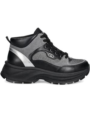 Liu Jo Trim Platform Trainers - Black