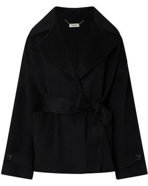 Liu Jo Short Wool Coat - Black