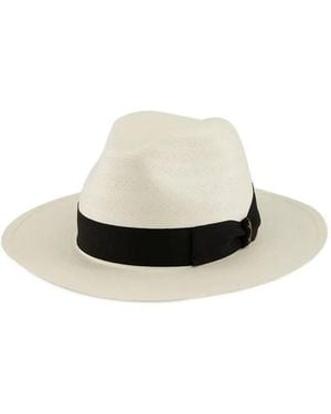 Borsalino Medea Wide-Brim Hat - White