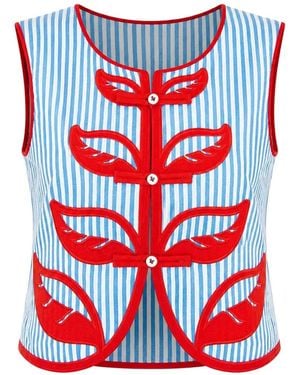 FARM Rio Top A Rayas - Rojo