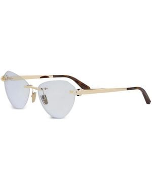 BVLGARI Gafas Con Montura Cat Eye - Metálico