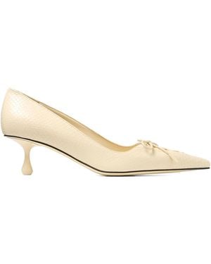 Jimmy Choo Pumps Scarlett A Punta 50Mm - Neutro