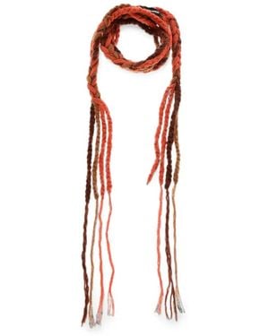DSquared² Braided-Design Scarf - Orange
